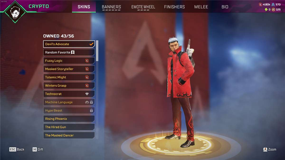 Game account sale Apex Legends